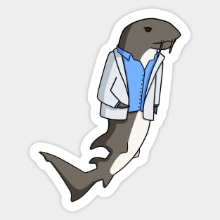 Nurse Shark In A Suit Sticker